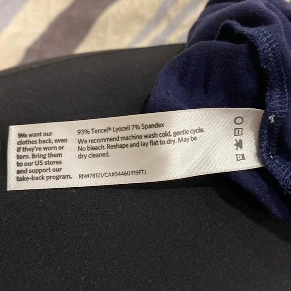 Eileen Fisher Blue Relaxed Sleeveless Tank Top Jersey Scoop Neck Tank Sz 2X - Picture 7 of 7